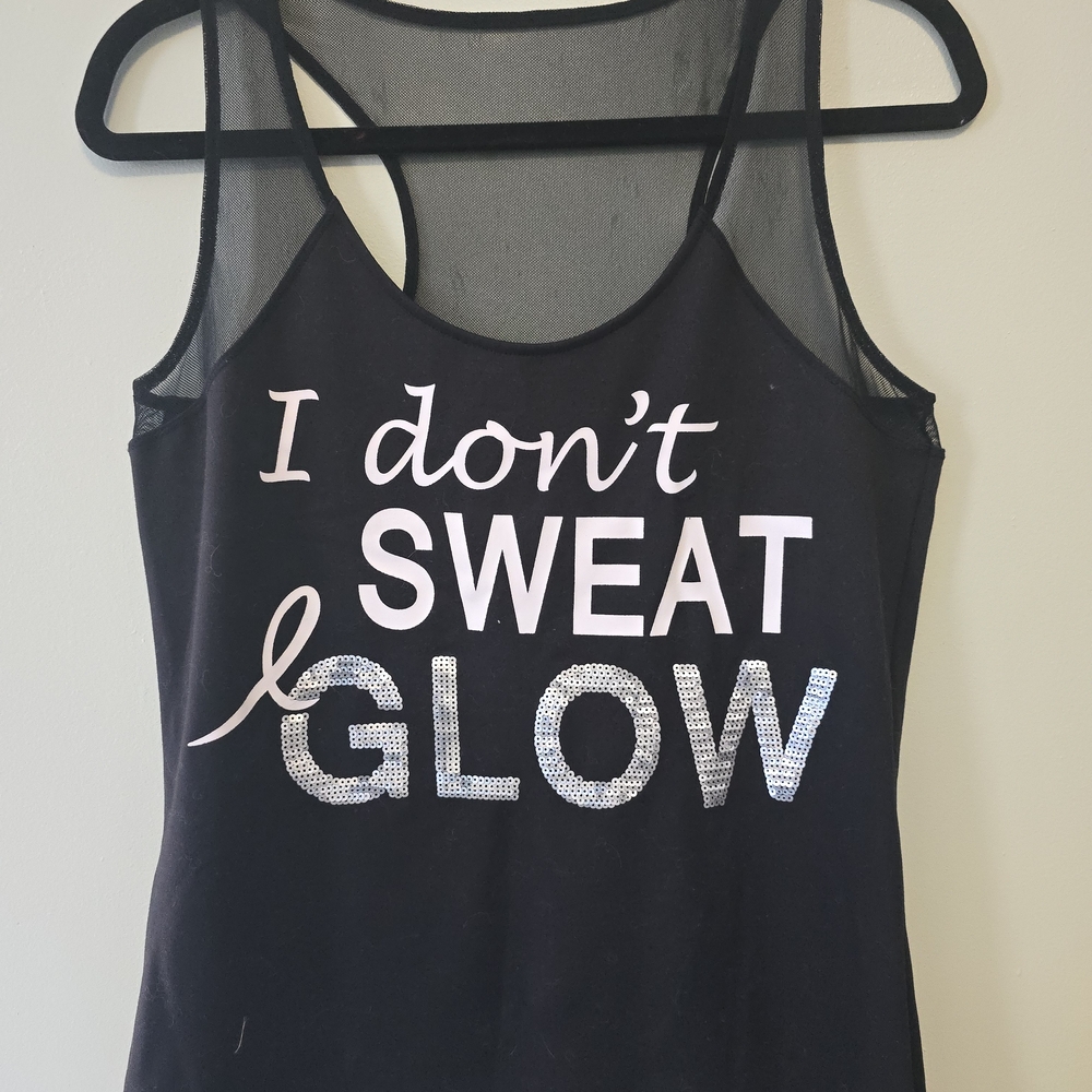 INC International Concepts Gray Sleeveless Graphic Tank Top